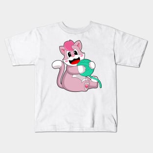 Cat Ball of yarn Kids T-Shirt